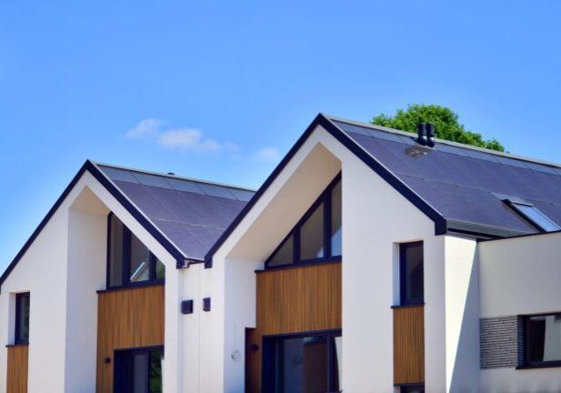 Terraced,Family,Homes,In,Newly,Developed,Housing,Estate.,The,Real